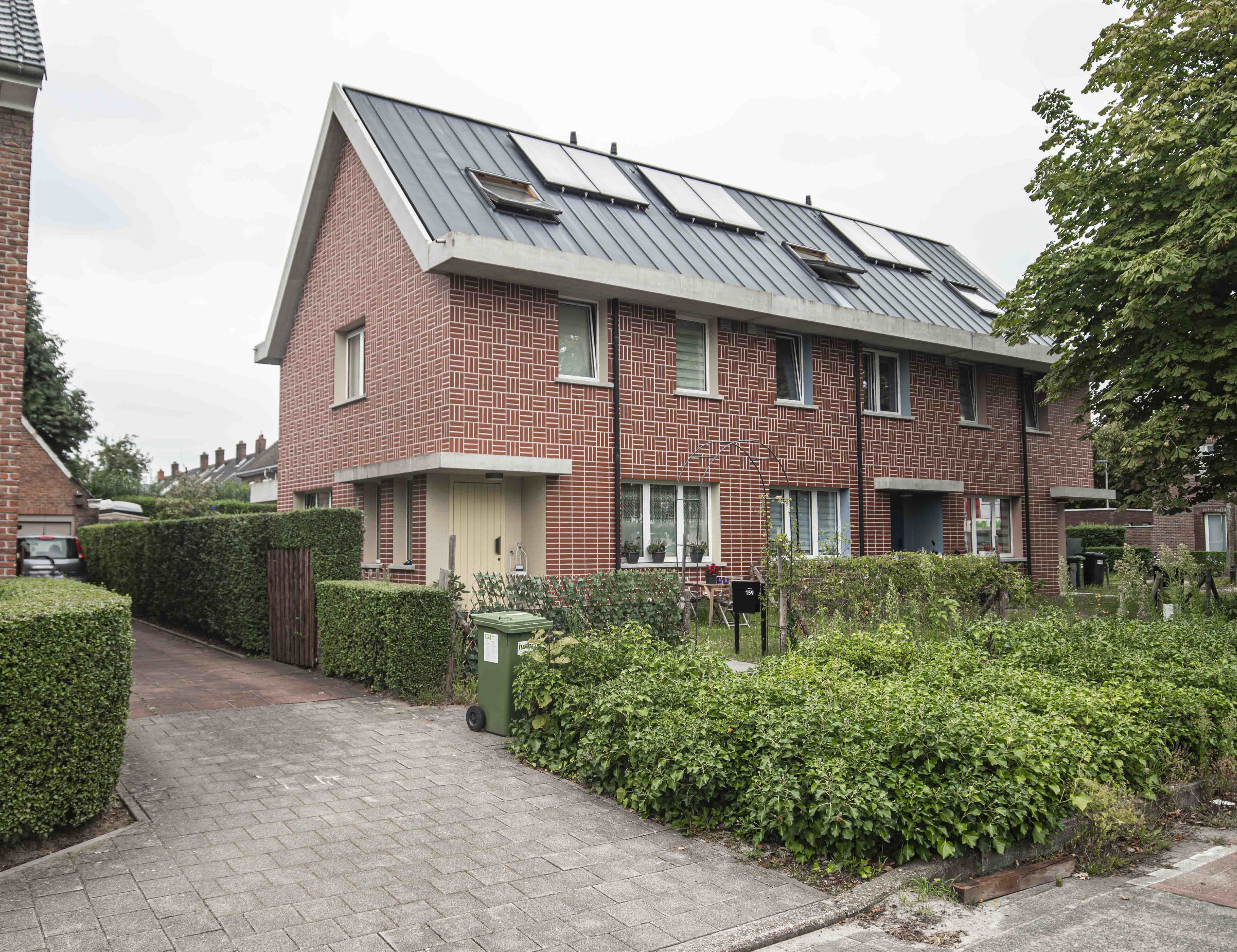 Alfons Braeckmanlaan 159-163 Gevelzicht woningen Alfons Braeckmanlaan 159-163