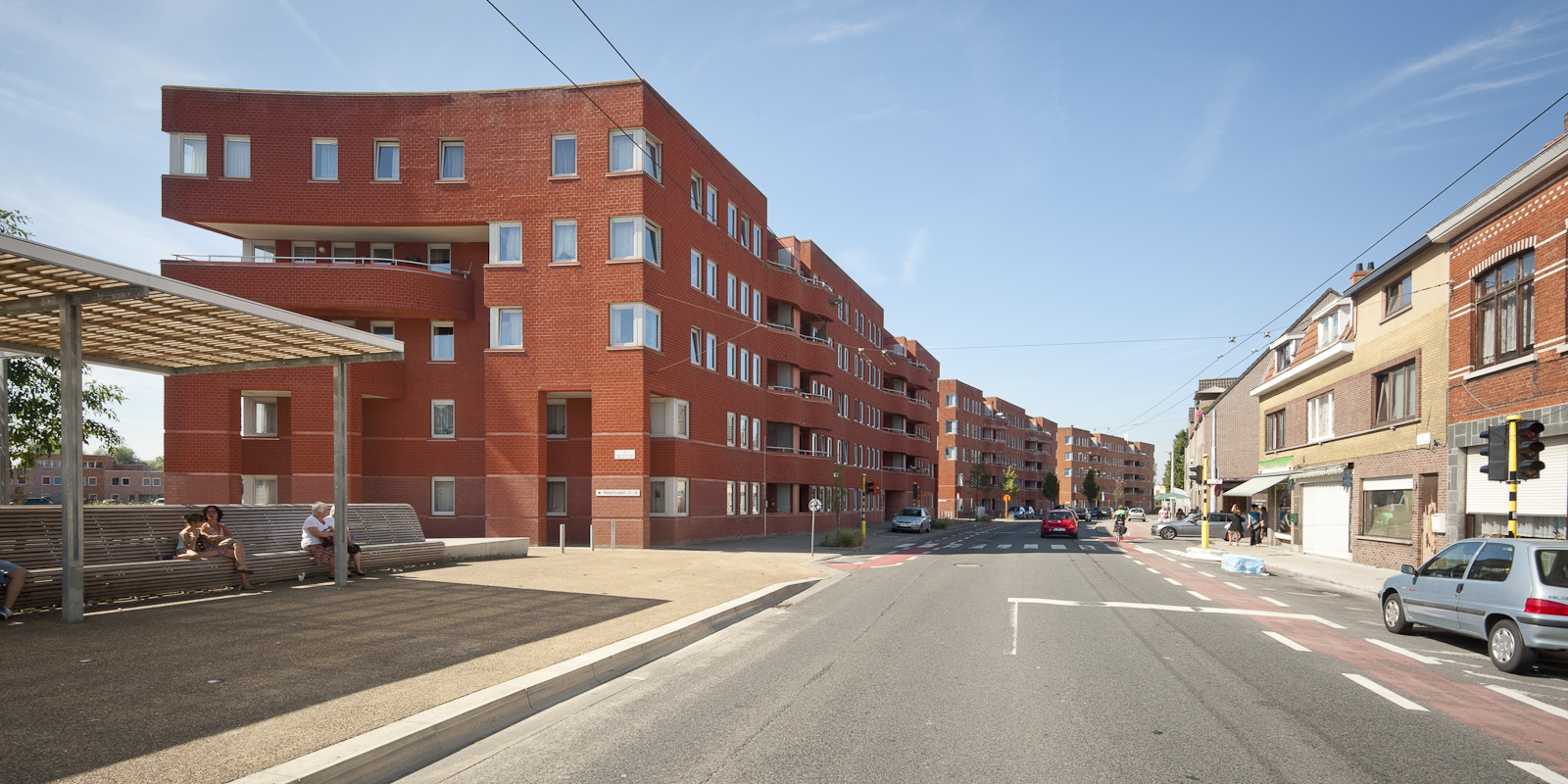 Malpertuussite appartementen Gevelzicht appartementsgebouwen Malpertuussite