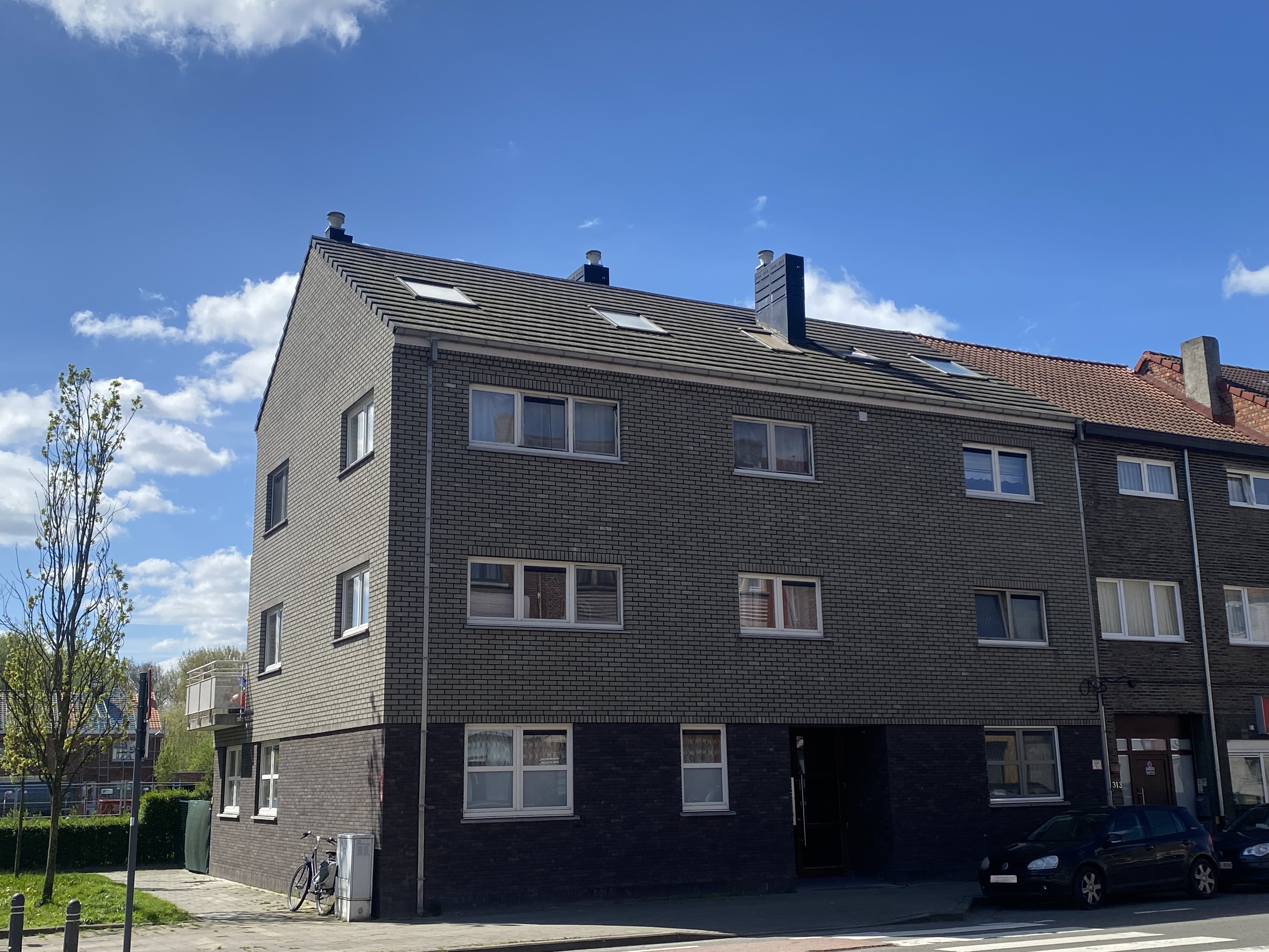 Brugsesteenweg 311 Gevelbeeld appartementsgebouw Brugsesteenweg 311