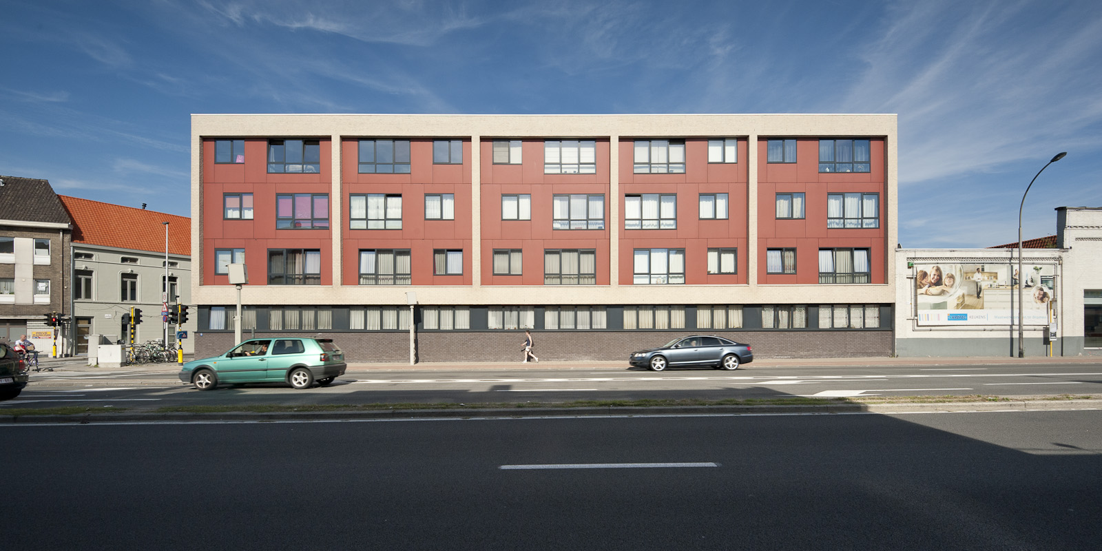 Drongensesteenweg Gevelzicht appartementsgebouw Drongensesteenweg