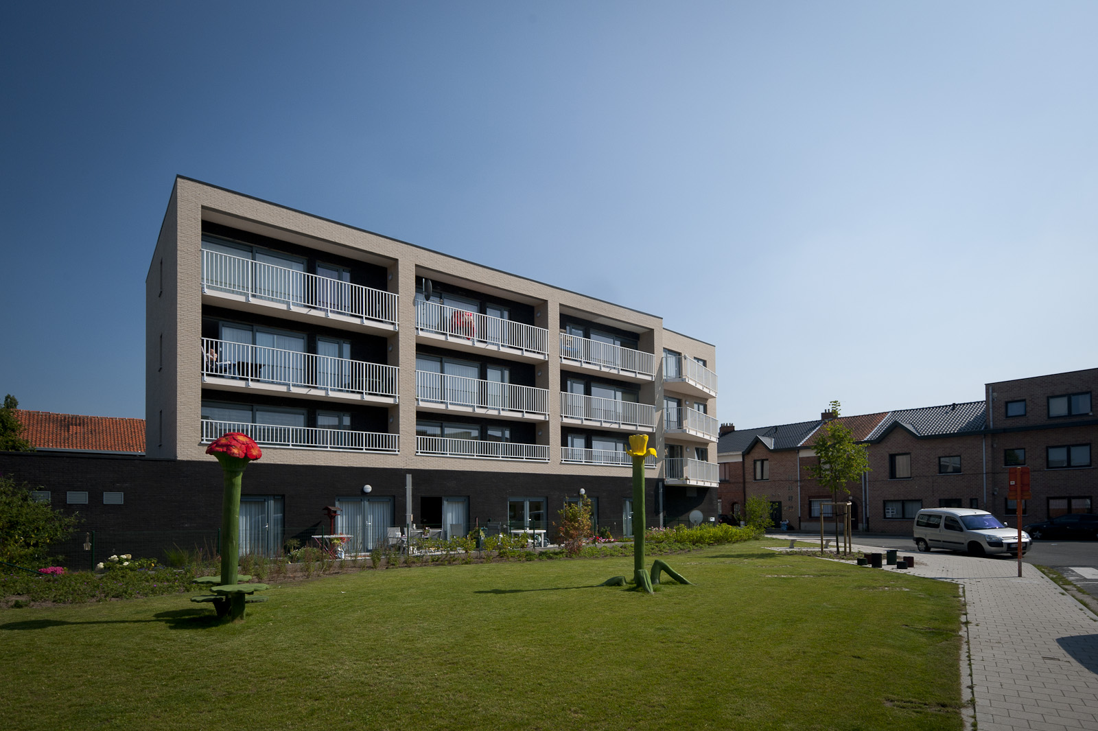 Geraniumstraat 98 Gevelbeeld appartementsgebouw Geraniumstraat 98