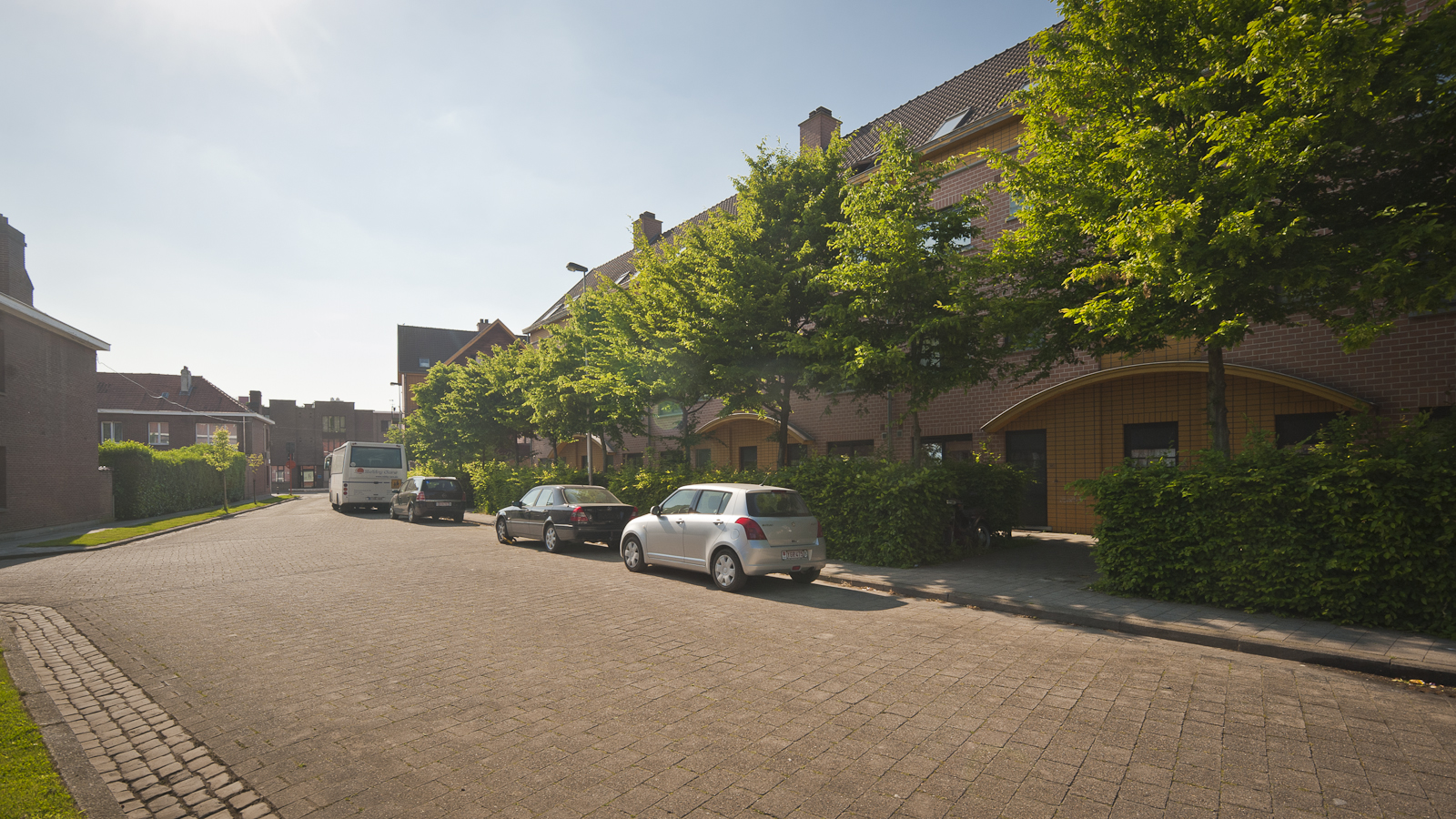 Gilles De Sutterstraat - Steenakker - Zwijnaardsesteenweg Gevelbeeld van de gebouwen in de Gilles De Sutterstraat - Steenakker - Zwijnaardsesteenweg