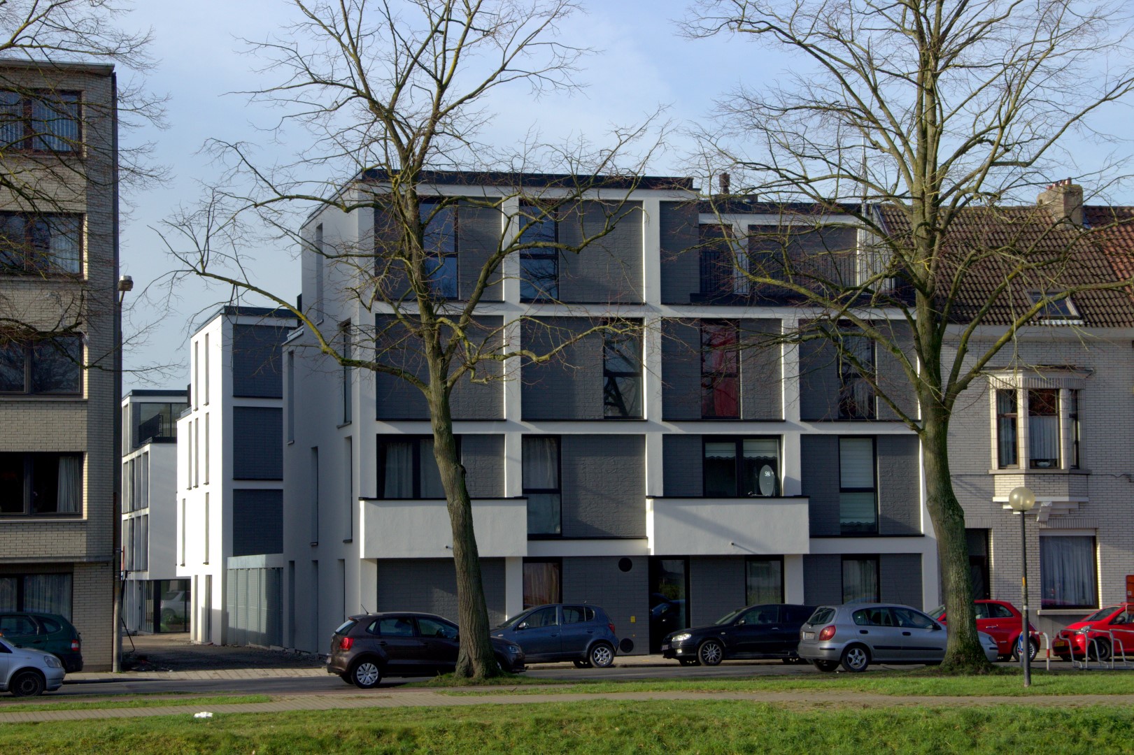 Groendreef - Vossenkoer Gevelzicht appartementsgebouwen Groendreef - Vossenkoer