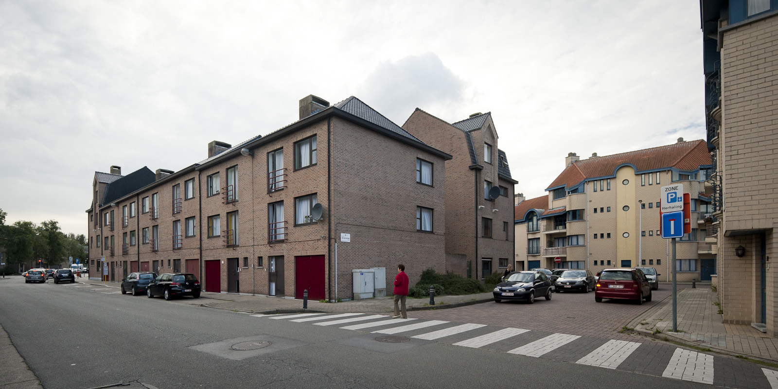 Haardstedestraat Gevelbeeld van de woningen in de Haardstedestraat