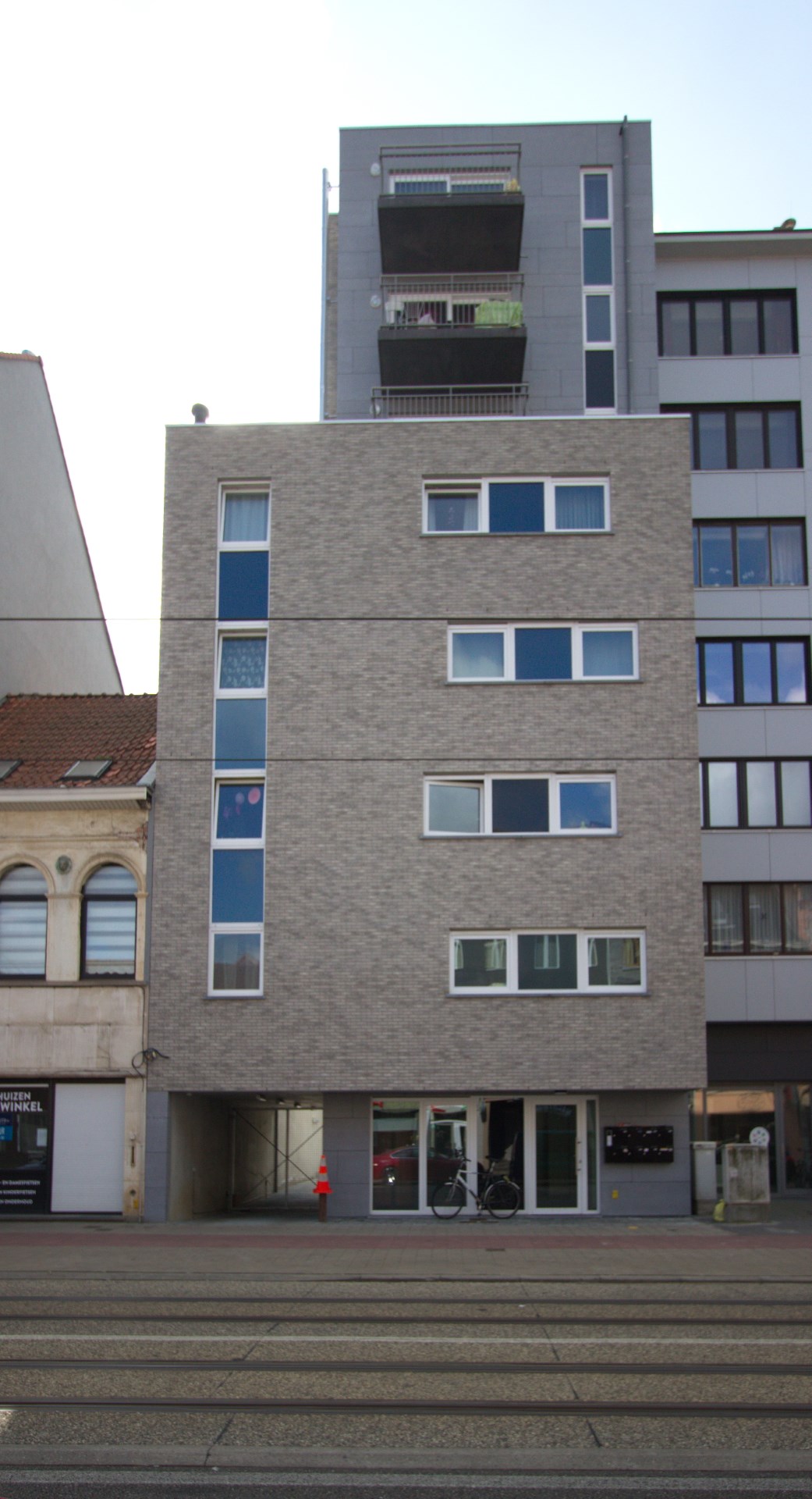 Brusselsesteenweg 330 Gevelbeeld klein appartementsgebouw in de Brusselsesteenweg 330