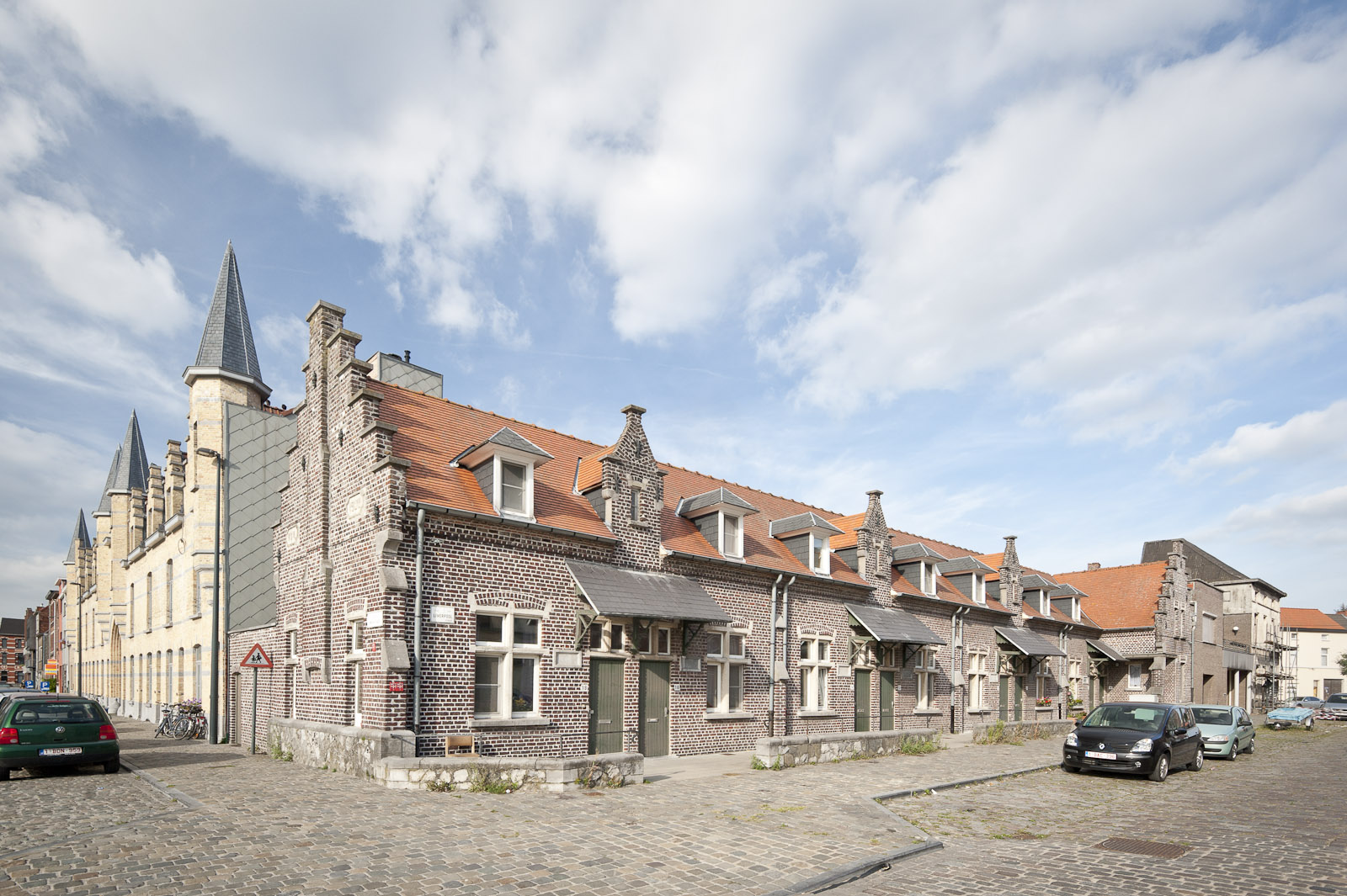 Liverpoolstraat Gevelbeeld van de woningen in de Liverpoolstraat