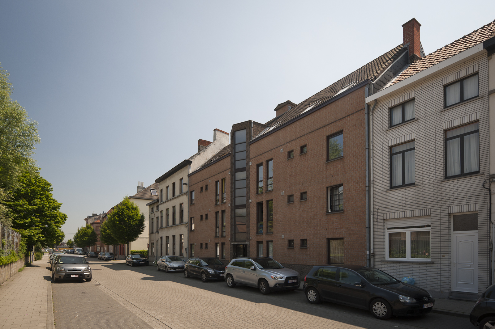Lucas Munichstraat 34-38 Gevelbeeld appartementsgebouw in de Lucas Munichstraat 34-38