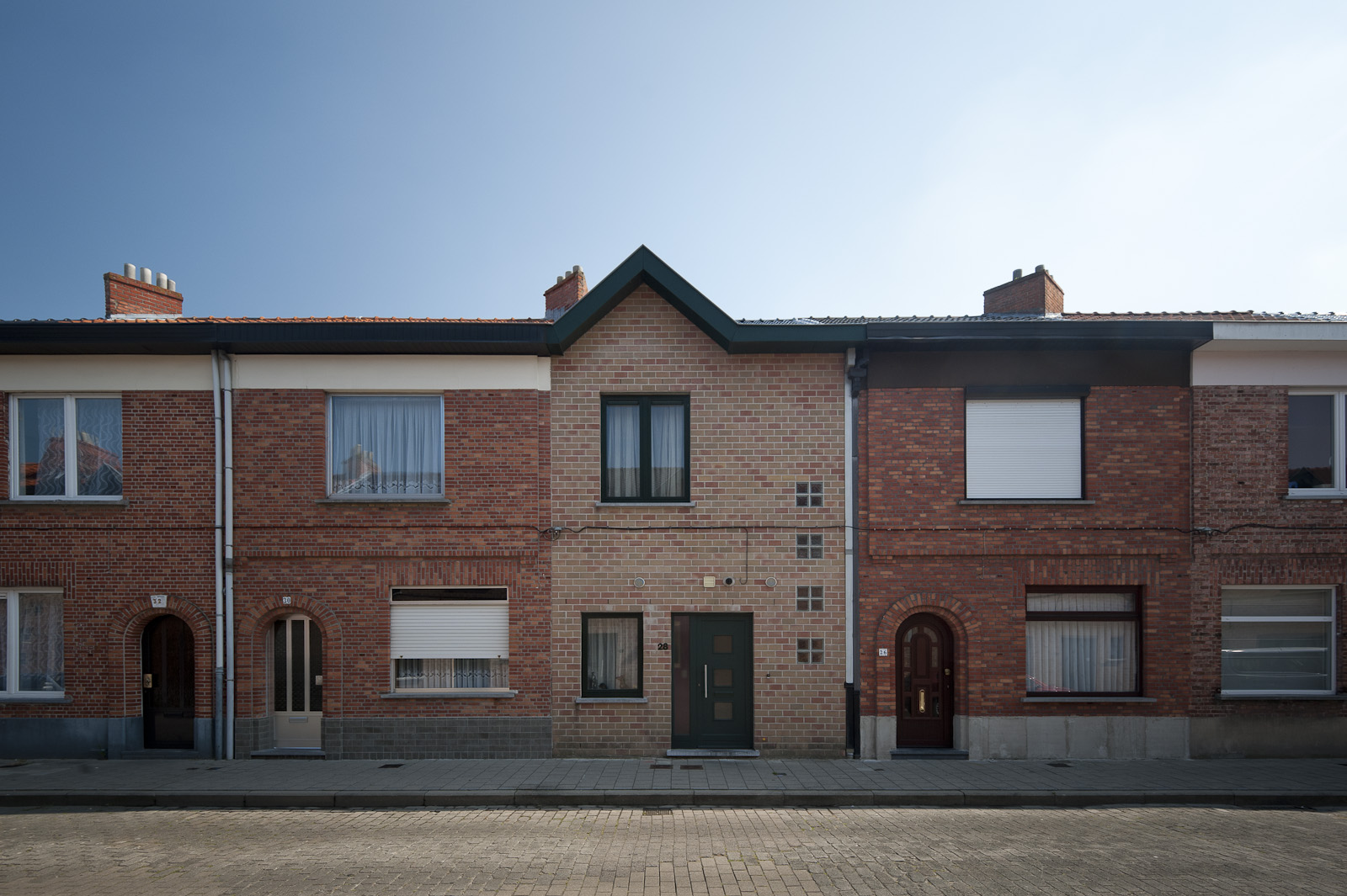 Mimosa woningen Gevelzicht huizen Bloemekenswijk