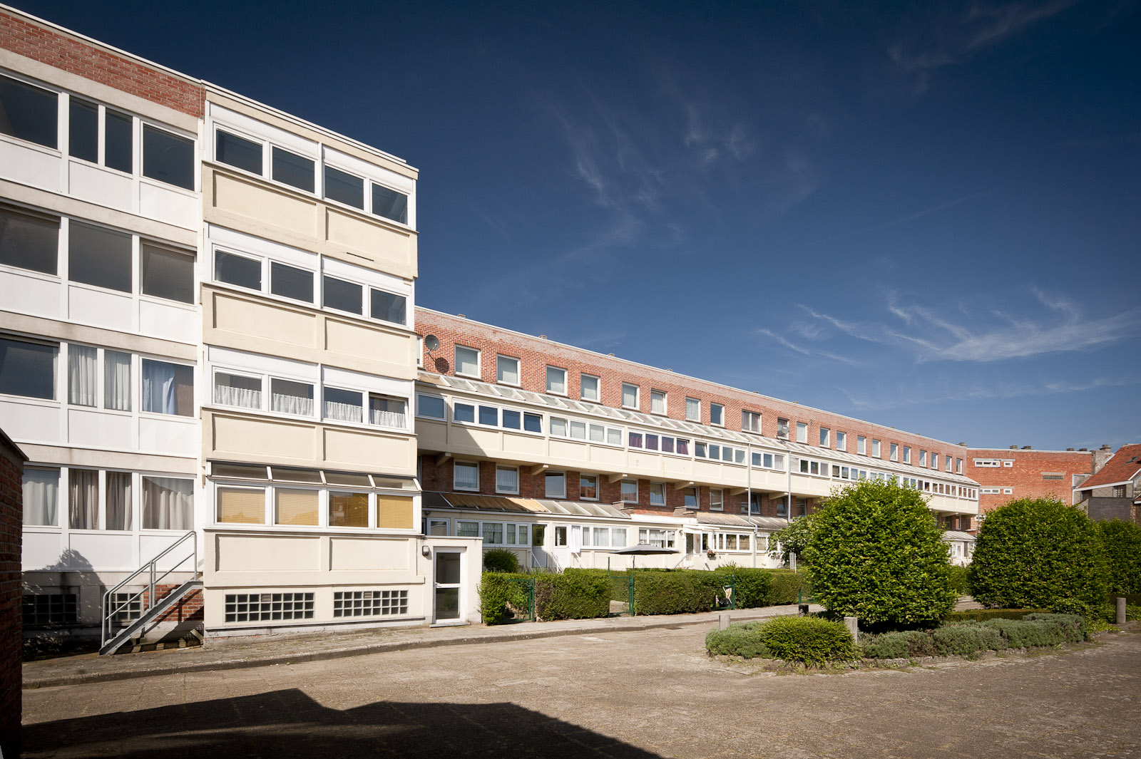 Nimfenstraat 1-87 Gevelzicht appartementsgebouw Nimfenstraat 1-87