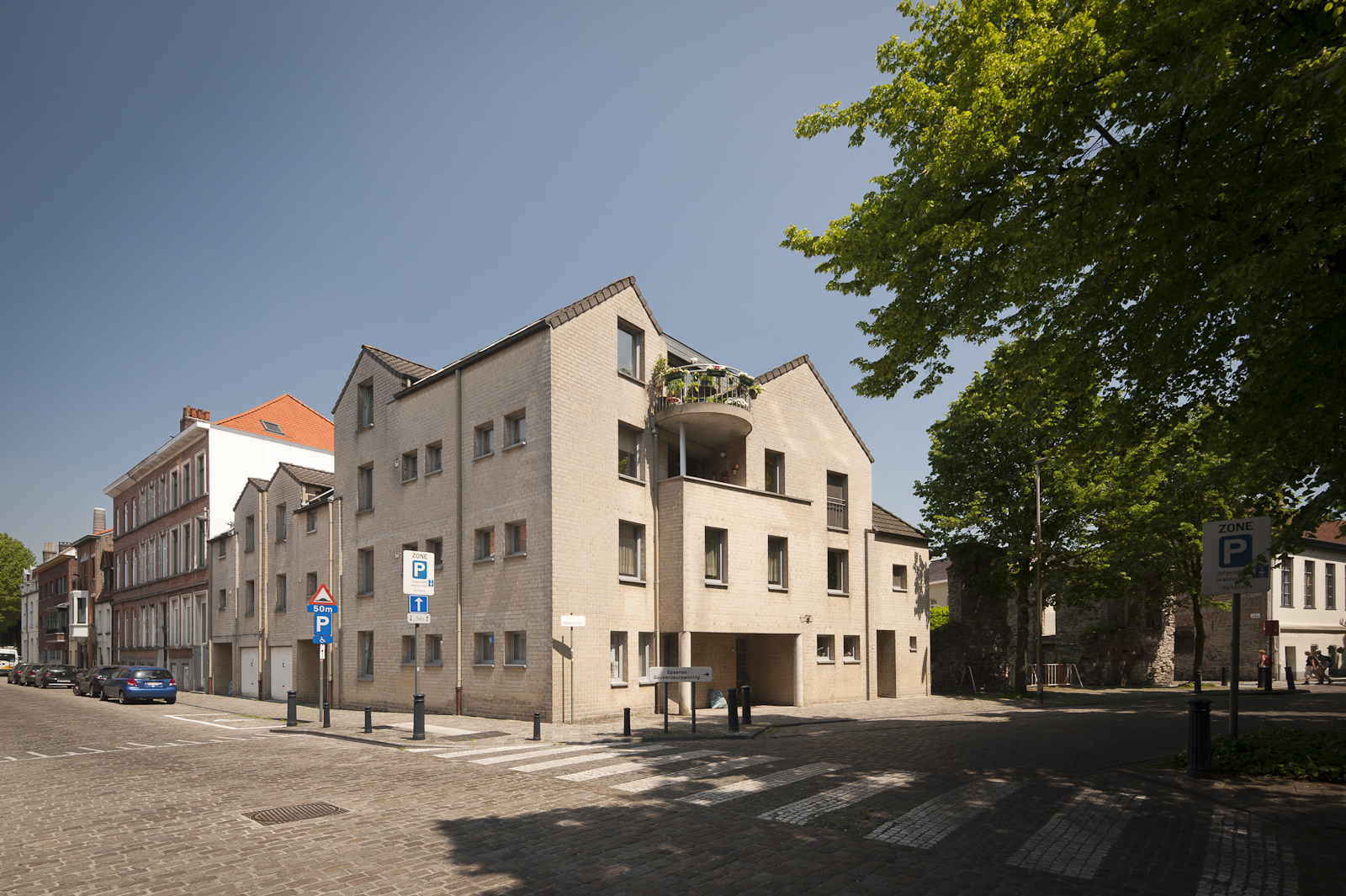 Prooststraat Gevelbeeld huizen en appartementen in de Prooststraat
