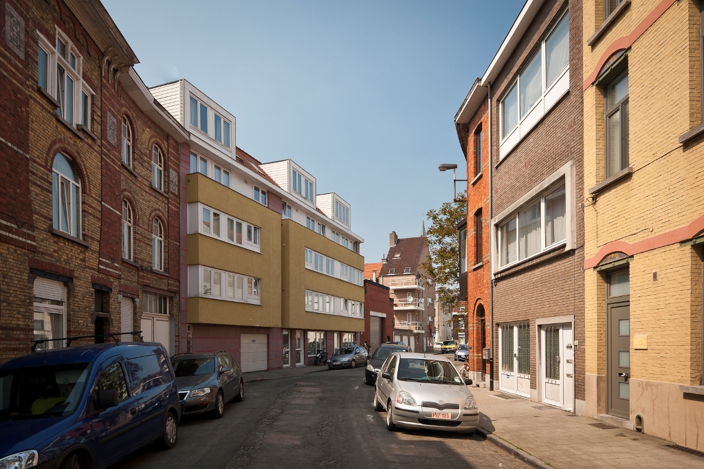 Scheldestraat Gevelzicht appartementsgebouw in de Scheldestraat