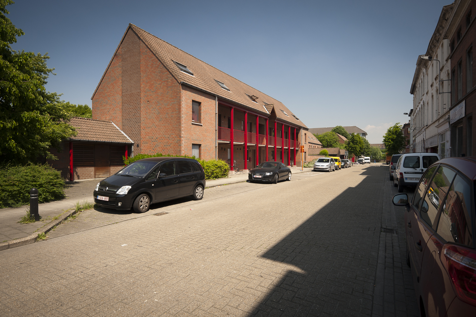 Gandastraat 2-12 Gevelbeeld woningen Gandastraat 2-12