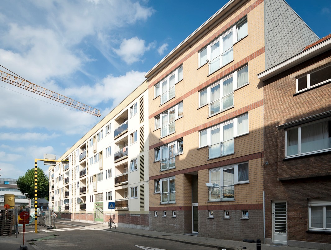 Sint-Margrietstraat 60-74 Gevelbeeld appartementsgebouw Sint-Margrietstraat 60-74