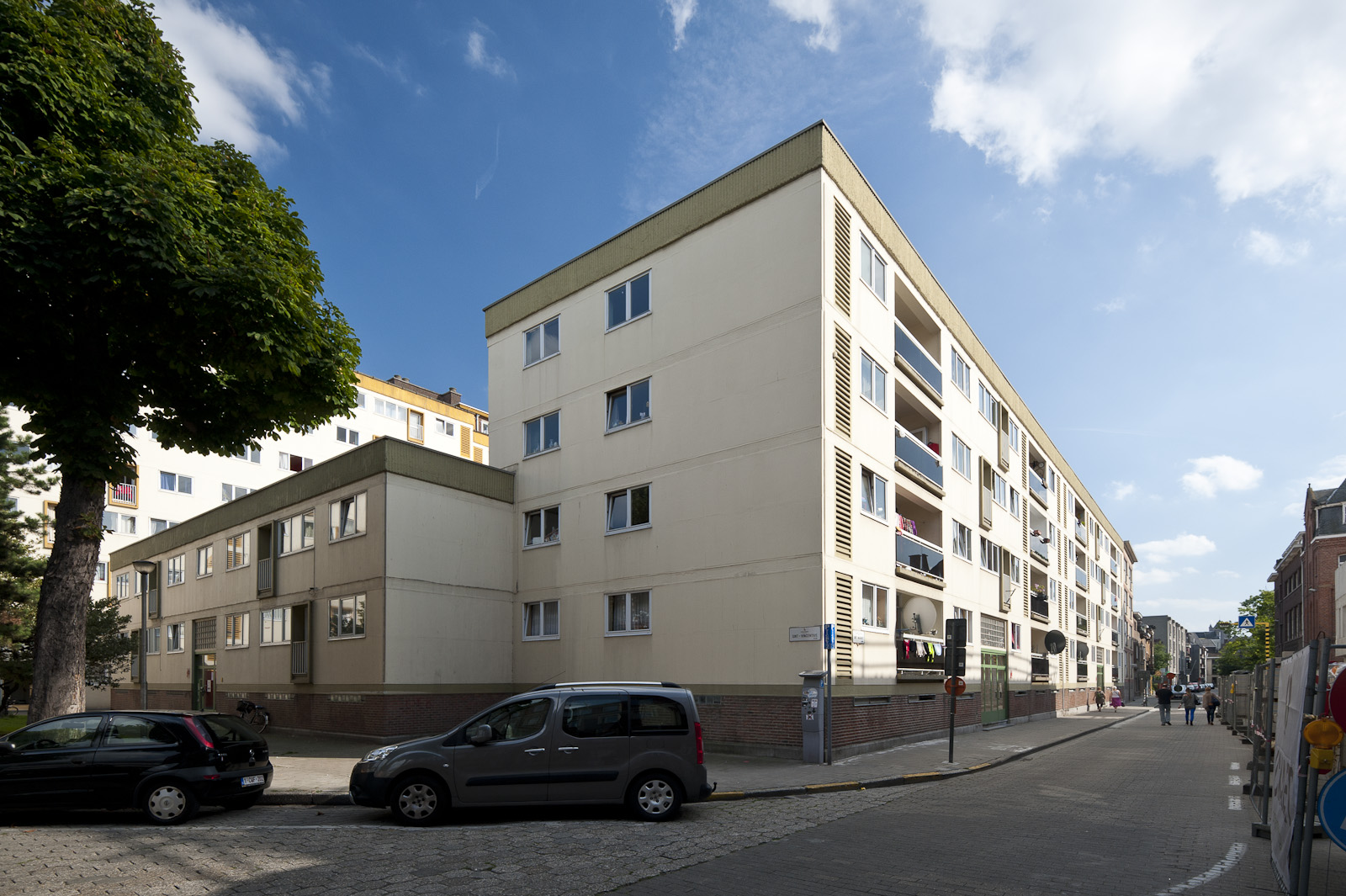 Sint-Margrietstraat Gevelbeeld appartementsgebouw Sint-Margrietstraat 80-122