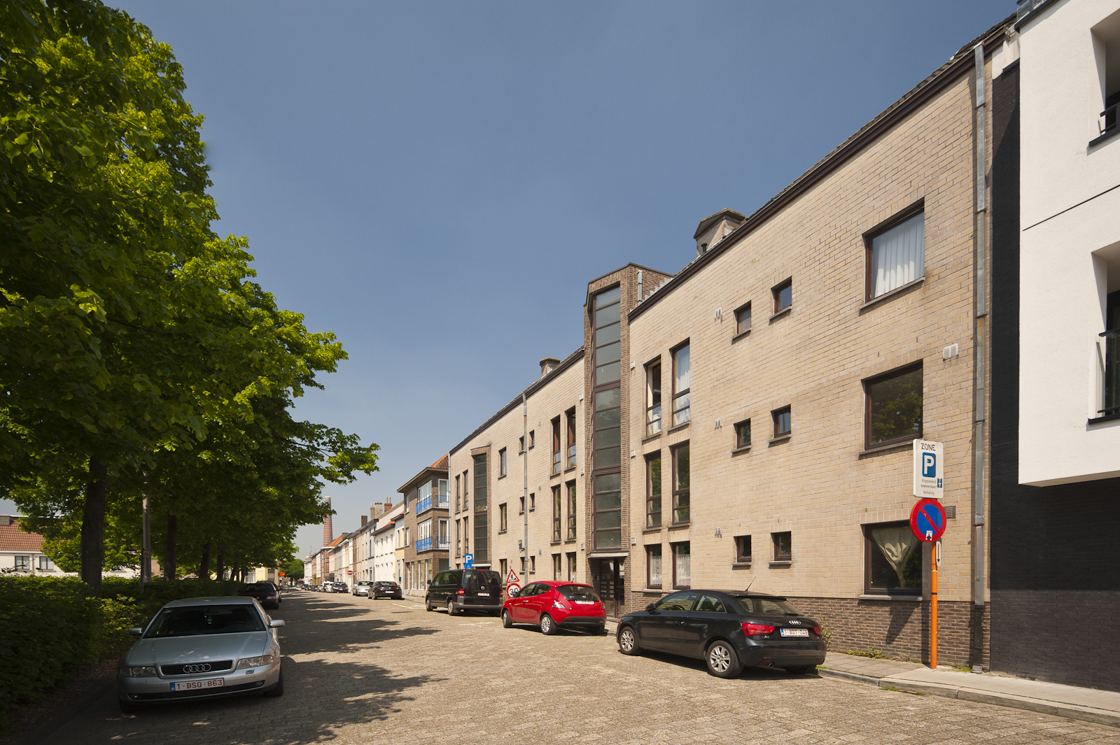 Spaanskasteelplein 17-19 Gevelbeeld appartementsgebouw Spaanskasteelplein 17-19