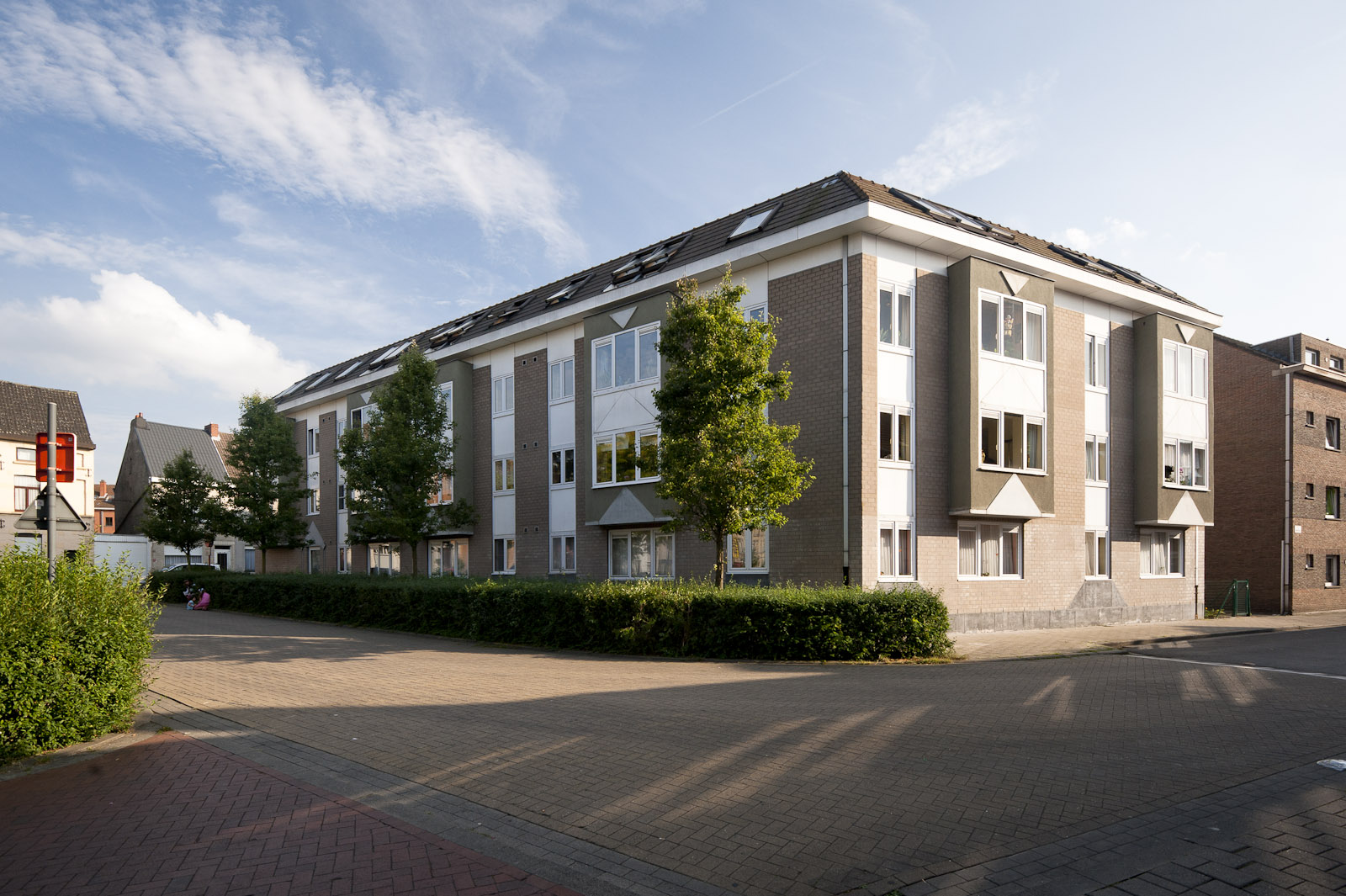 Spijkstraat Gevelbeeld appartementsgebouw in de Spijkstraat