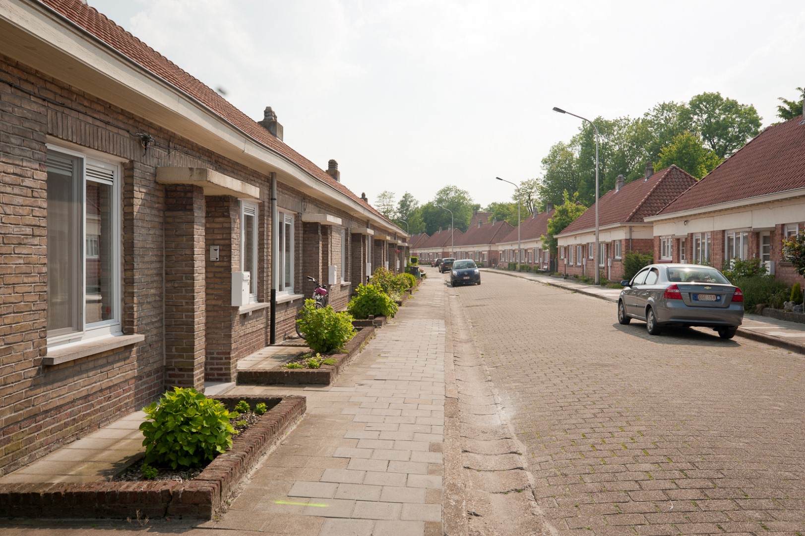 Tuinwijk de Warande Gevelzicht van de huizen in Tuinwijk de Warande