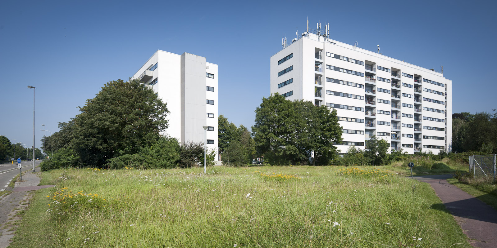 Vaartstraat Gevelzicht appartementsgebouwen in de Vaartstraat