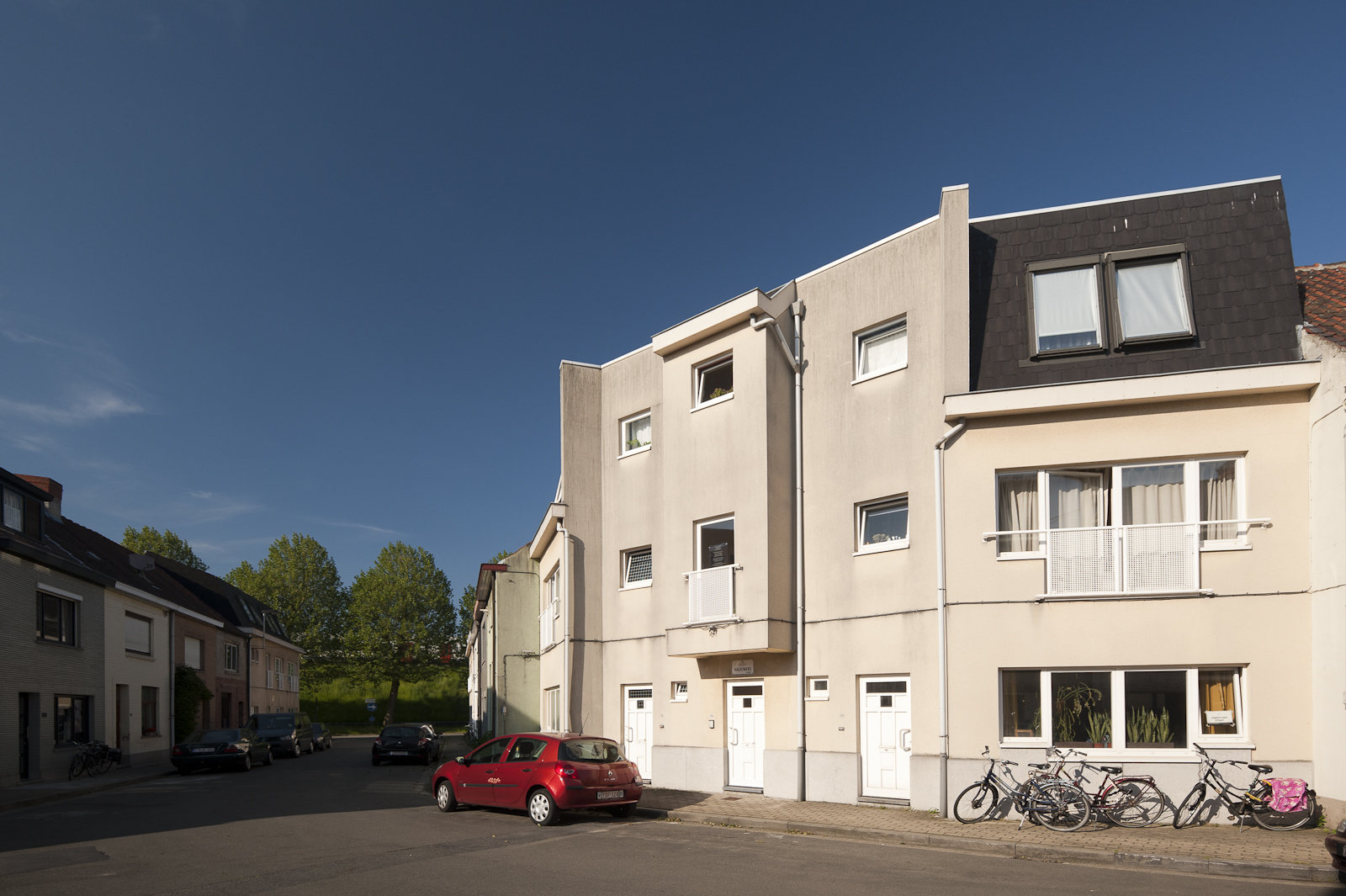 Valkeniersstraat Gevelbeeld appartementsgebouw Valkeniersstraat