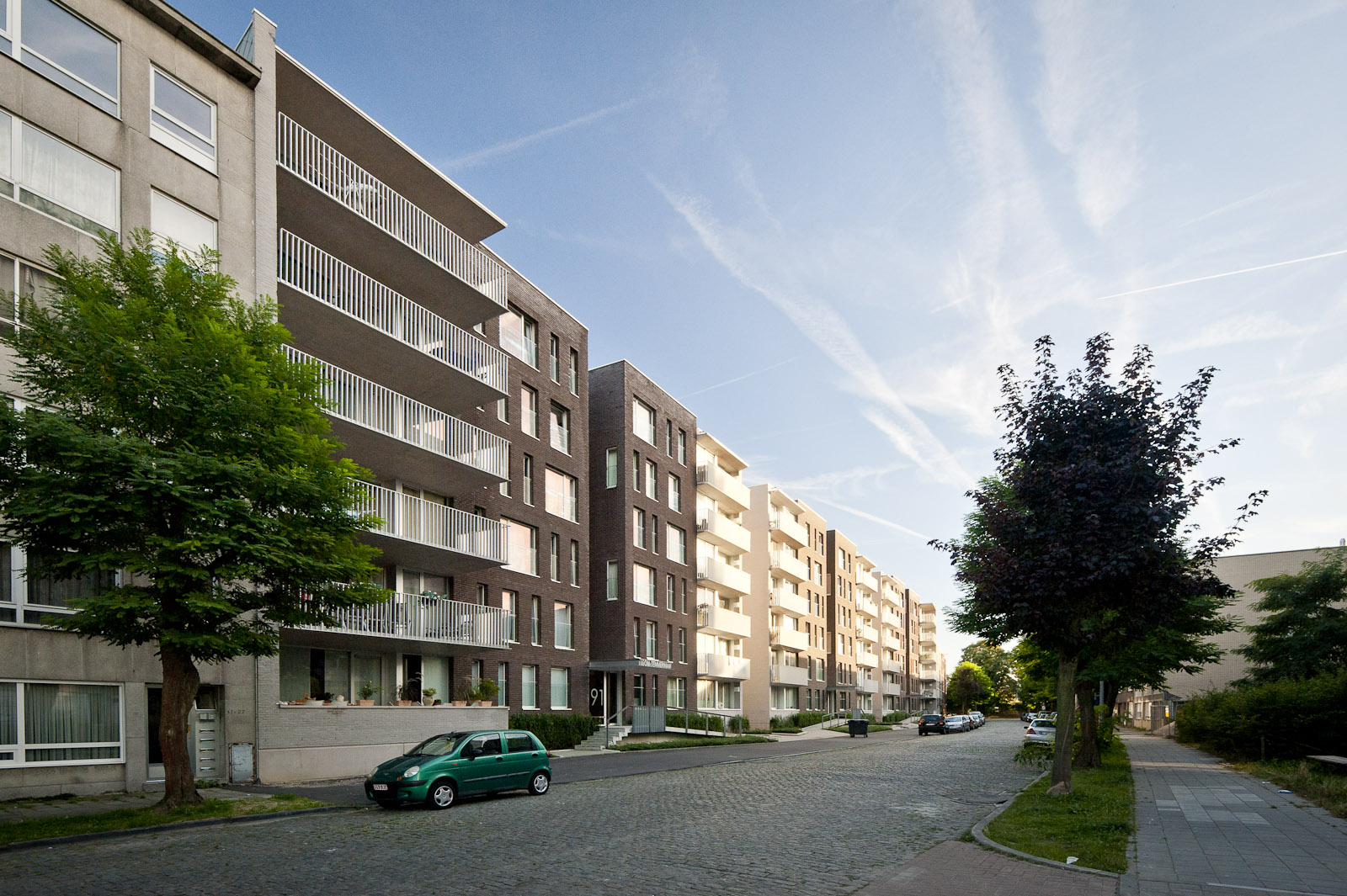 Verpleegsterstraat Amanda Foket - Leon Temmerman Gevelbeeld residenties Amanda Foket en Leon Temmerman in de Verpleegsterstraat