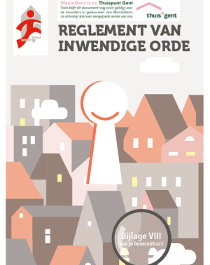 Cover boekje met huisregels woningen WoninGent